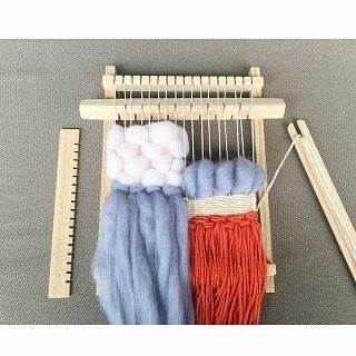 소형 베틀세트 실포함 위빙틀 직조틀 초보용 혼자놀기 집에서놀기 22x16cm